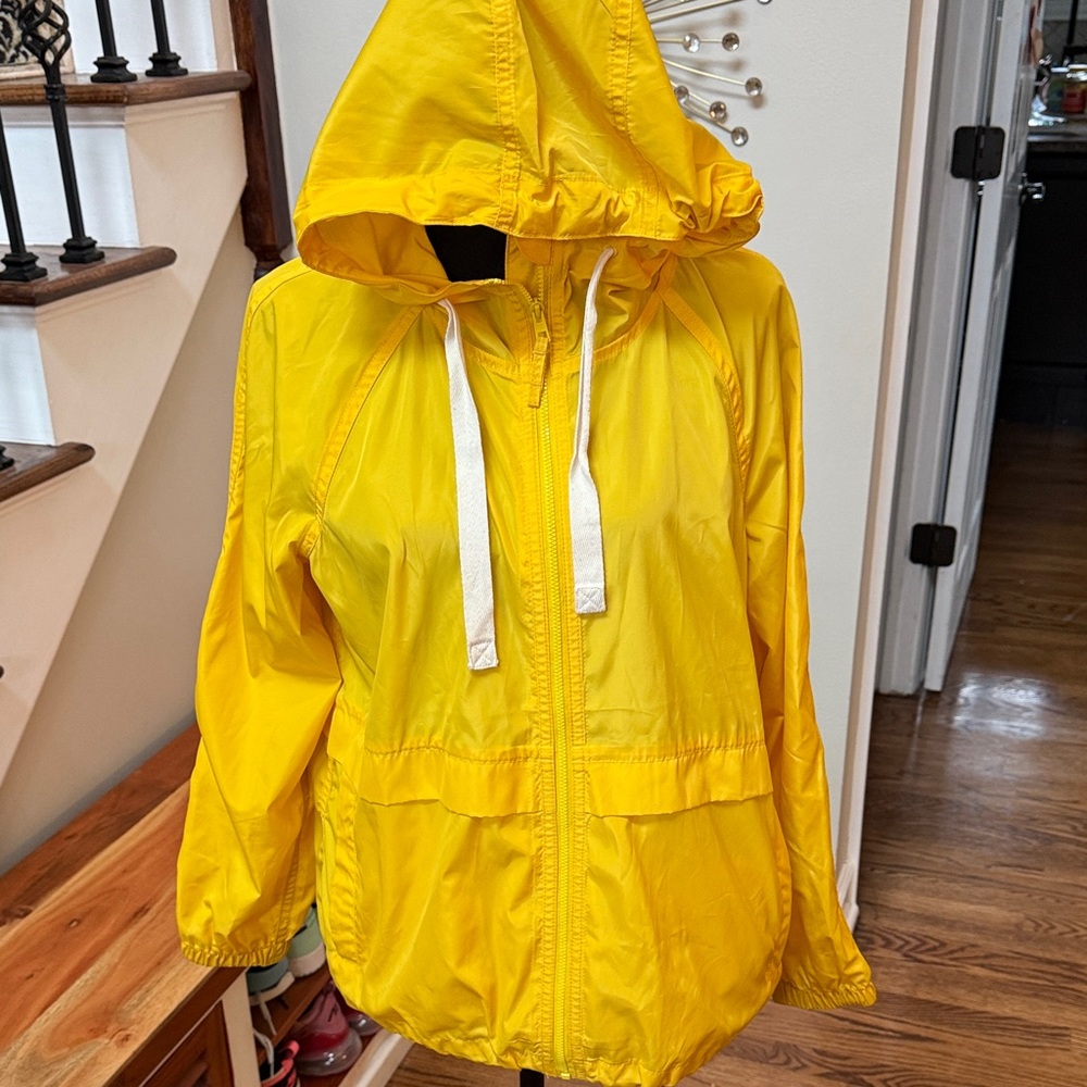 Madewell Bright Yellow rain/ windbreaker Jacket Size S